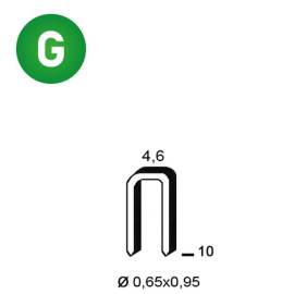 20 000 Agrafes Galvanisées TB-10 – 4,95 x 10 x D. 0,84 mm – Résistantes et Durables - ALSAFIX