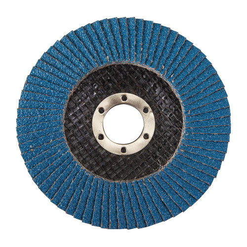 Disque à Lamelles en Zirconium 115 mm - Grain 40 - Idéal pour Meulage et Ponçage - Silverline