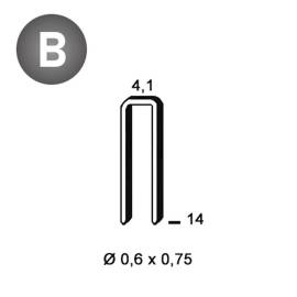 10 000 Agrafes STANOX TK-14 – 4,1 x 14 mm, D. 0,6 mm – Résistantes et Pratiques - ALSAFIX