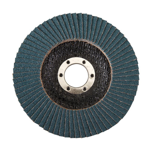 Disque à Lamelles en Zirconium 115 mm - Grain 60 - Idéal pour Ponçage Précis - Silverline