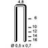 18 000 Agrafes Galvanisées U-12 – 4,8 x 12 mm, D. 0,5 x 0,7 mm – Résistantes et Durables - ALSAFIX