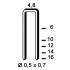 20 000 Agrafes Galvanisées U-06 – 4,8 x 6 mm, D. 0,5 x 0,7 mm – Résistantes et Durables - ALSAFIX