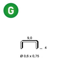 20 000 Agrafes Galvanisées V-04 – 9 x 4 x D.0,6 mm – Résistantes et Durables - ALSAFIX