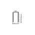 10 000 Agrafes Galvanisées V-06 – 9 x 6 x D. 0,6 x 0,75 mm – Résistantes et Durables - ALSAFIX