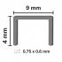 10 000 Agrafes Galvanisées VF-06 – 10 x 6 x D.0,6 x 0,75 mm – Résistantes et Durables - ALSAFIX