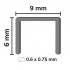 10 000 Agrafes V-14 INOX – 9 x 14 mm, D. 0,6 x 0,75 mm – Acier Inoxydable, Résistantes à la Corrosion – ALSAFIX - ALSAFIX