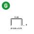 5000 Agrafes Galvanisées VX-08 – 11,30 x 8 mm, D. 0,55 mm – Résistantes et Durables - ALSAFIX