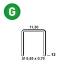 3 000 Agrafes Galvanisées Vx-12 - 11.30x12x0.55x0.7 mm - D-Work