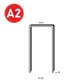 3600 Agrafes 50 mm – Inox A2, Résistantes et Durables – ALSAFIX - ALSAFIX