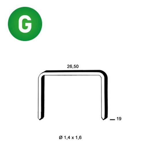 10 800 Agrafes Galvanisées – 26,5 x 19 mm, D.1,4 mm – Résistantes et Durables - ALSAFIX