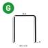 Lot de 6 500 Agrafes Galvanisées WS-32 – 26,5 x 32 x D.1,4 mm – Résistantes et Durables - ALSAFIX