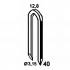 1 500 Crampillons Galvanisées à Chaud (hdg) - 12.8x30x3.15 mm - D-Work