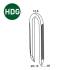 1 500 Crampillons Galvanisés à Chaud 12,8 x 40 mm – D. 3,15 mm – Résistants et Durables - ALSAFIX