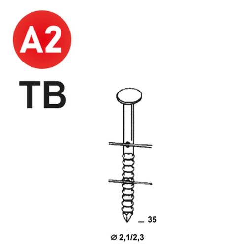 Coil de 19 500 Pointes Annelées INOX Tête Bombée 35 mm – D. 2,1/2,3 mm, 16° – Fixation Sécurisée et Durable - ALSAFIX