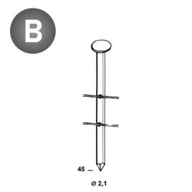 15 600 Pointes Lisses 16° (Coil) - 2.1x45 mm - D-Work