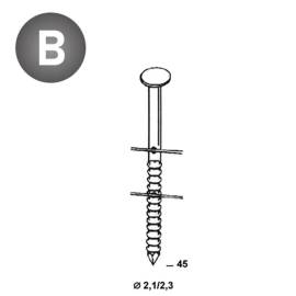 Coil de 15 600 Pointes Annelées 16° – D. 2,1/2,3 x 45 mm – Fixation Sécurisée et Durable - ALSAFIX