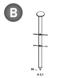 Coil de 15 600 Pointes Lisses 16° – D. 2,1 x 50 mm – Fixation Sécurisée et Durable - ALSAFIX