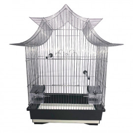Cage à oiseaux design moderne équipée 51 x 32,5 x 58 cm - KS4 - WD-Impex