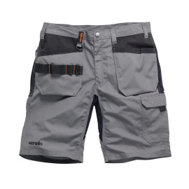 Short Trade Flex Graphite - Poches-étuis, Taille 44 - Confort et Praticité au Travail - Scruffs