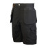 Short Trade Flex Noir avec Poches-Étuis - Taille 48 - Confort et Praticité au Travail - Scruffs