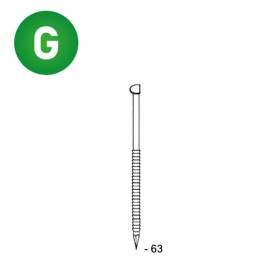 3300 Pointes D34° 28 x 63 – Anelées Galva – Fixation Sécurisée et Durable - ALSAFIX