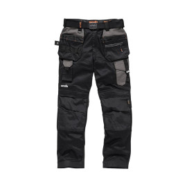 Pantalon Pro Flex Noir avec Poches-Étuis Taille 48 L - Confort Optimal et Praticité - Scruffs