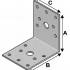 Équerre sans Renfort 70 x 70 x 55 mm – Épaisseur 2,5 mm – Fixation Pratique et Durable - ALSAFIX