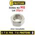 20 Écrous Inox A4 M8 – Blister de 20 pièces – Résistants et Anticorrosion - ALSAFIX