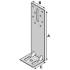 Équerre d'Isolation 240 x 60 x 54 mm – Épaisseur 2,5 mm – Résistance et Précision - ALSAFIX