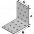 Équerre Perforée 60 x 60 x 40 mm – Acier, Épaisseur 2 mm – Fixation Solide et Durable - ALSAFIX