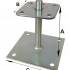 Pied de Poteau Réglable à Boulonner 150x100x150 mm – Platine et Tige Filetée 4 mm – Résistance et Stabilité - ALSAFIX