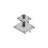 Pied de Poteau Réglable à Boulonner 150x100x150 mm – Platine et Tige Filetée 4 mm – Résistance et Stabilité - ALSAFIX