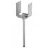 Pied de Poteau Réglable à Boulonner 150x100x150 mm – Platine et Tige Filetée 4 mm – Résistance et Stabilité - ALSAFIX