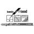 5 Lames HCS 50 mm Compatible avec Scies Sauteuses T119B - 2 mm - D-Work