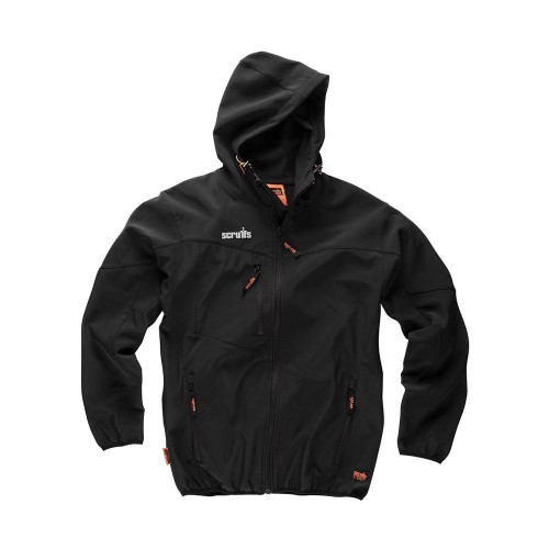 Veste Worker Softshell Noire Taille XL - Confortable, Résistante et Pratique - Idéale pour le Travail - Scruffs