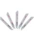 5 Lames BI-Métal L130 mm 18d – Performance et Précision – Idéales pour Découpe Métal - ALSAFIX