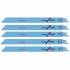 5 Lames BI-Métal L.180 mm 14d – Performance et Précision – Idéales pour Découpe - ALSAFIX