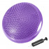 Cojín de equilibrio de gimnasia/fitness antirroturas de 2 caras D. 33 cm en PVC (Violeta) + bomba de inflado - D-Work