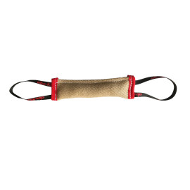 Boudin de débourrage chiots 27 x 7 cm en toile de jute à 2 poignées pour sport canin - 052 - ABC Sport Klin
