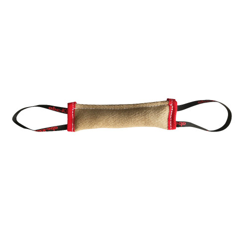 Boudin de débourrage chiots 27 x 7 cm en toile de jute à 2 poignées pour sport canin - 052 - ABC Sport Klin