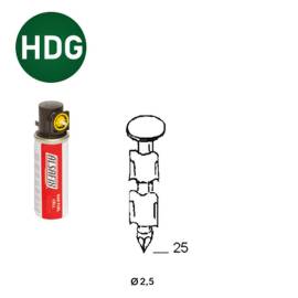 Pack de 2000 Pointes Annelées 25 x 25 mm – Acier HDG, 20° – Fixation Sécurisée et Durable - ALSAFIX