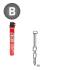 Pack de 2 Pointes Annelées 20° D.2,9 x 50 mm – 2 Cartouches de Gaz Rouge GAZ0010 – Fixation Efficace et Pratique - ALSAFIX
