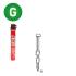 Pack de 2 Pointes Annelées Galvanisées 20° D. 2,9 x 50 mm – 2 Cartouches de Gaz Rouge GAZ0010 – Fixation Sécurisée et - ALSAFIX