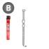 Pack de 2 Pointes Annelées 20° D.3,1 x 80 mm – 2 Cartouches de Gaz Rouge GAZ0010 – Fixation Efficace et Pratique - ALSAFIX