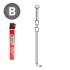 2 200 Pointes Lisses en Bande 20° (Pack) - 3.1x90 mm + 2 Cartouches de Gaz Rouge - D-Work