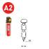 2 000 Pointes Annelées Inox en Bande 25° (Pack) - 28x25 mm + 2 Cartouches de Gaz Jaune - D-Work