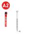 2 200 Pointes Annelées Inox en Bande 34° (Pack) - 2.8x63 mm + 2 Cartouches de Gaz Rouge - D-Work