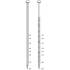 2 200 Pointes Annelées Inox Tb en Bande 34° (Pack) - 2.8x70 mm + 2 Cartouches de Gaz Rouge - D-Work