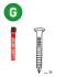 Pack de 2 Pointes d'Ancrage Annelées Galvanisées 40 x L. 35 mm – 200 pièces + 2 Cartouches de Gaz Rouge – Fixation Séc - ALSAFIX