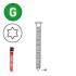 Pack de 34° 40x40 Scrail Galva + 1 Gaz – 34 Vis, Dimensions 40x40 mm – Fixation Sécurisée et Durable - ALSAFIX